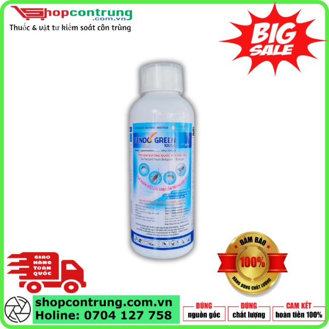 thuốc diệt ruồi, kiến, gián, FENDO GREEN 100SC 1