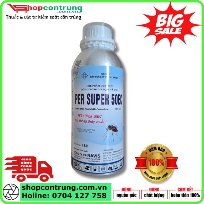 Thuốc diệt muỗi y tế chai nhôm Per Super 50EC