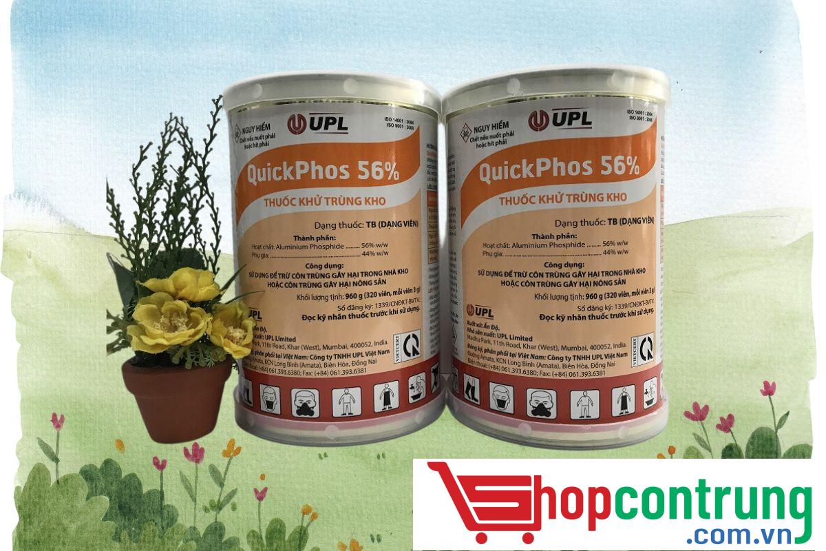 Thuốc diệt mọt nông sản qickphos 56%