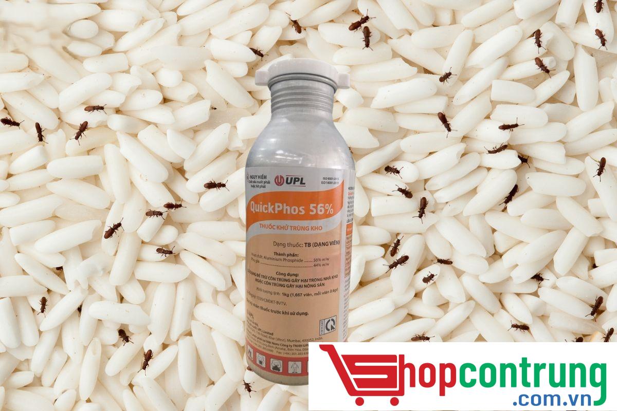 Thuốc xông mọt nông sản quickphos 56%