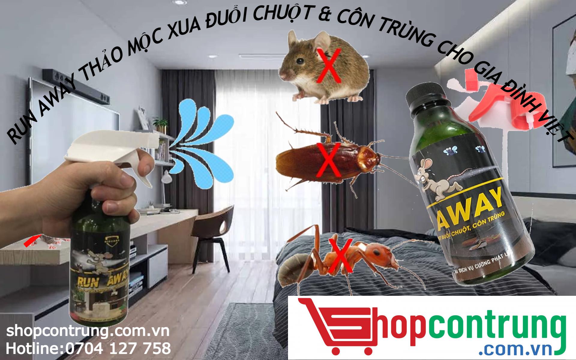 Thuốc đuổi chuột RUN AWAY Thuốc đuổi chuột RUN AWAY