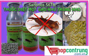 Sanphos 56TB thuốc diệt mọt gạo, khử trùng kho