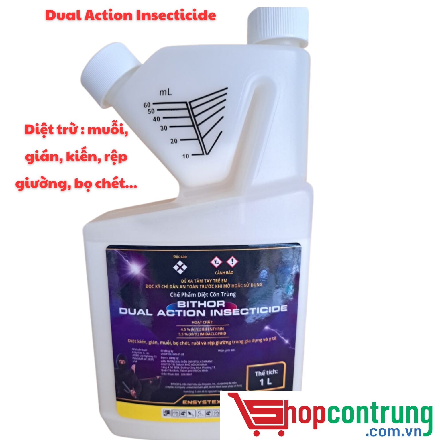 Thuốc diệt côn trùng Bithor Dual Action Insecticide - nhập khẩu từ Mỹ