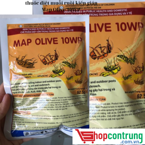 Thuốc diệt muỗi ruồi kiến gián Map Olive 10WP