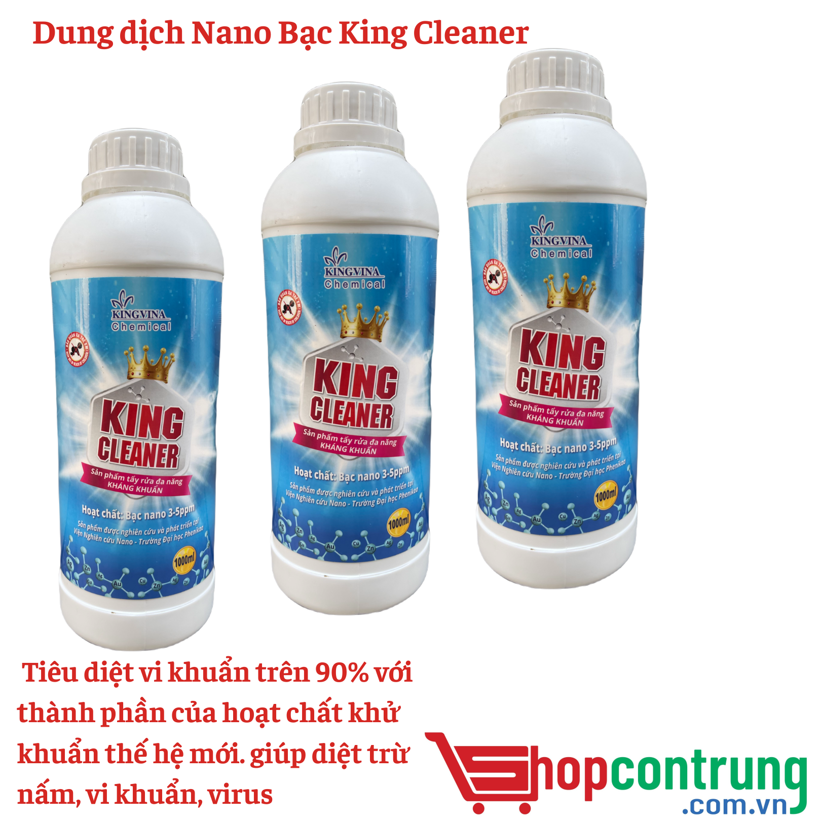 Dung dịch Nano Bạc King Cleaner