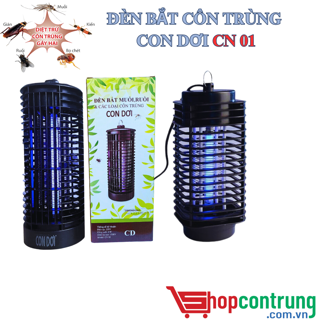 ĐÈN BẮT CÔN TRÙNG CON DƠI CN 01 ĐÈN BẮT CÔN TRÙNG CON DƠI CN 01