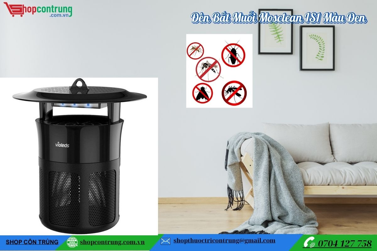 Đèn Bắt Muỗi Mosclean IS1 Màu Đen