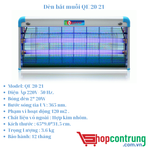 Đèn bắt muỗi QE 20-21