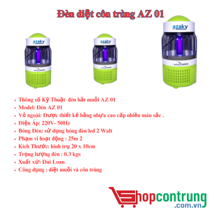 Đèn diệt côn trùng AZ 01