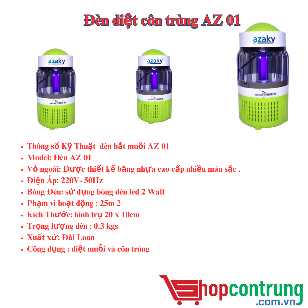Đèn diệt côn trùng AZ 01 Đèn diệt côn trùng AZ 01