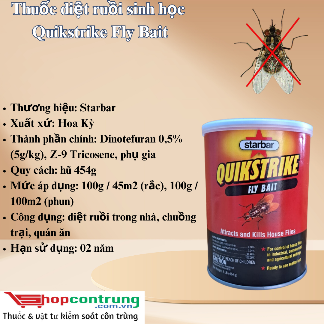 Thuốc diệt ruồi sinh học Quikstrike Fly Bait