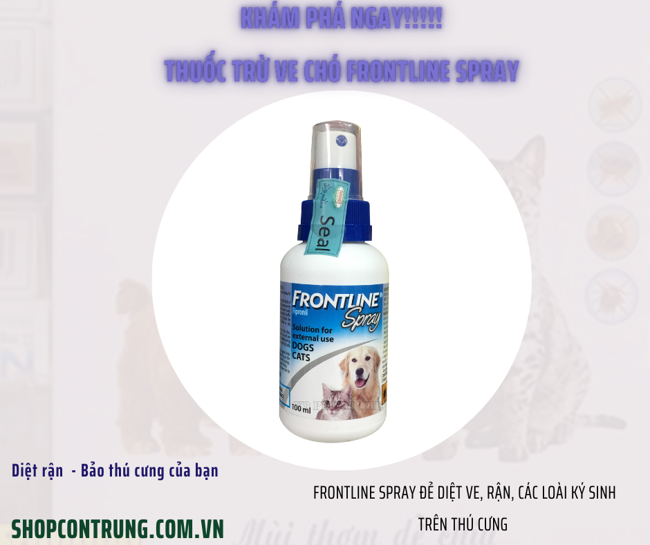 Thuốc trừ ve chó Frontline Spray