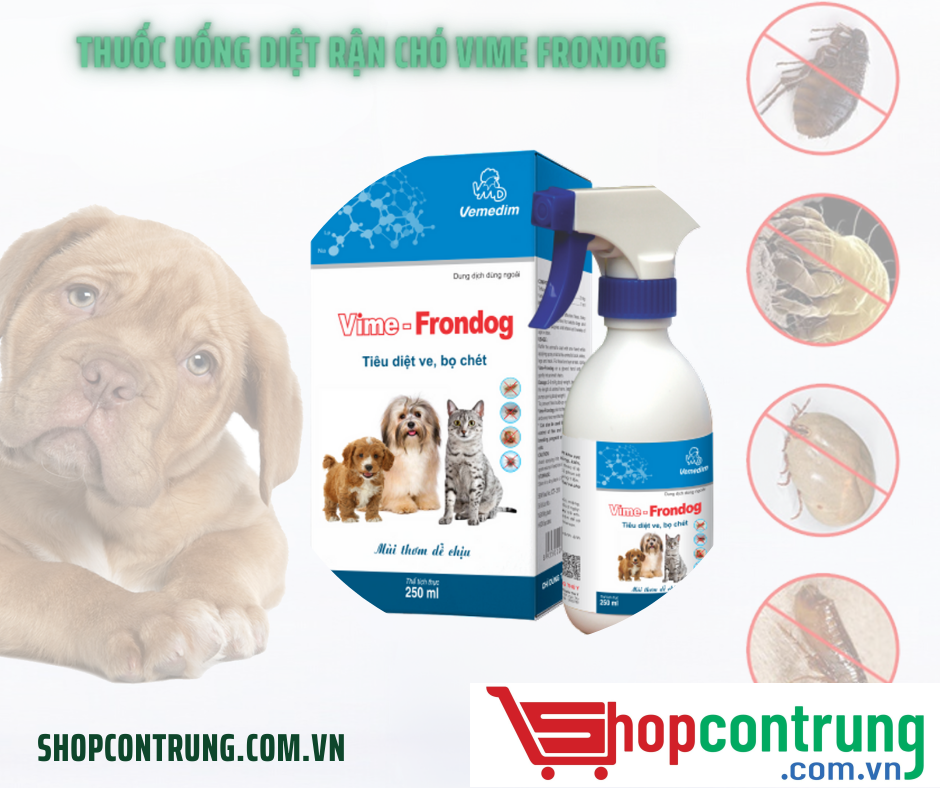 Thuốc uống diệt rận chó Vime Frondog