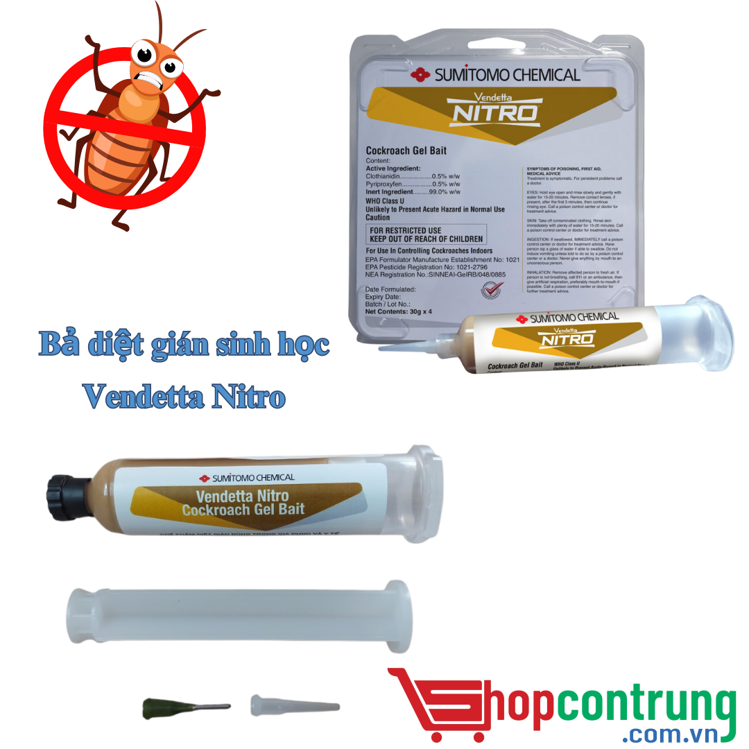 Bả diệt gián sinh học Vendetta Nitro Bả diệt gián sinh học Vendetta Nitro