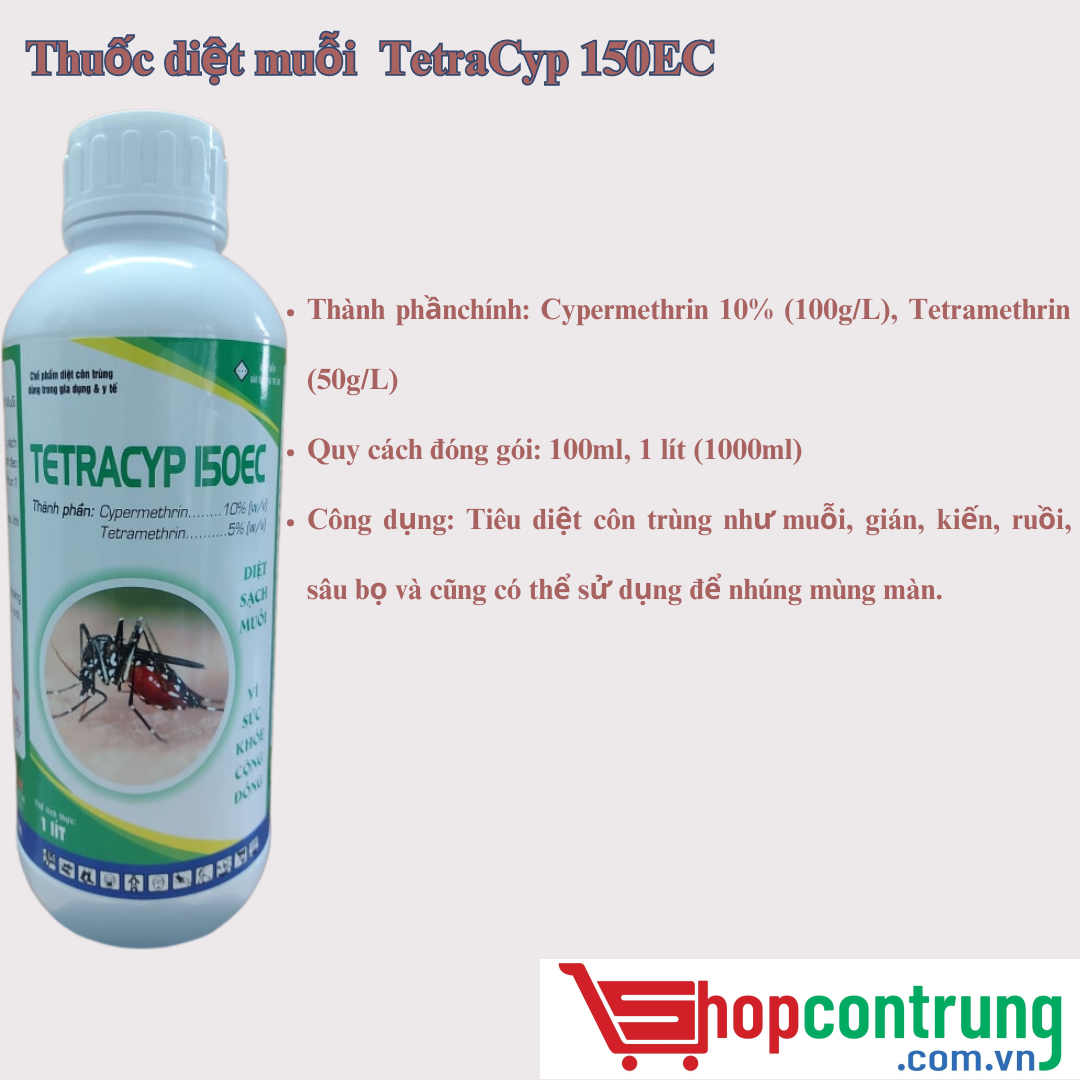 Thuốc diệt muỗi TetraCyp 150EC