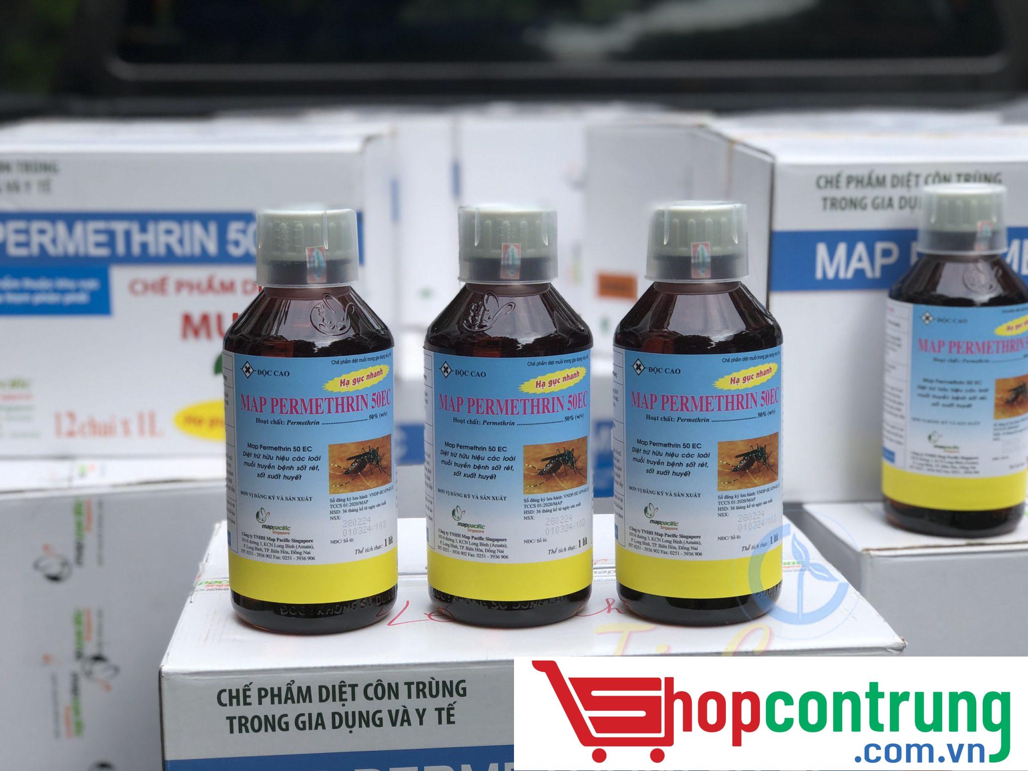 MAP PERMETHRIN 50OD thuốc diệt côn trùng ruồi muỗi kiến gián, rệp.. (1)