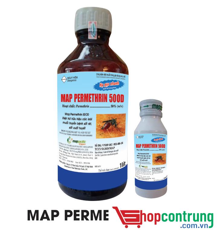 MAP PERMETHRIN 50OD thuốc diệt côn trùng ruồi muỗi kiến gián, rệp.. (2)