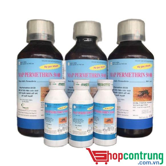 MAP PERMETHRIN 50OD thuốc diệt côn trùng ruồi muỗi kiến gián, rệp.. (3)