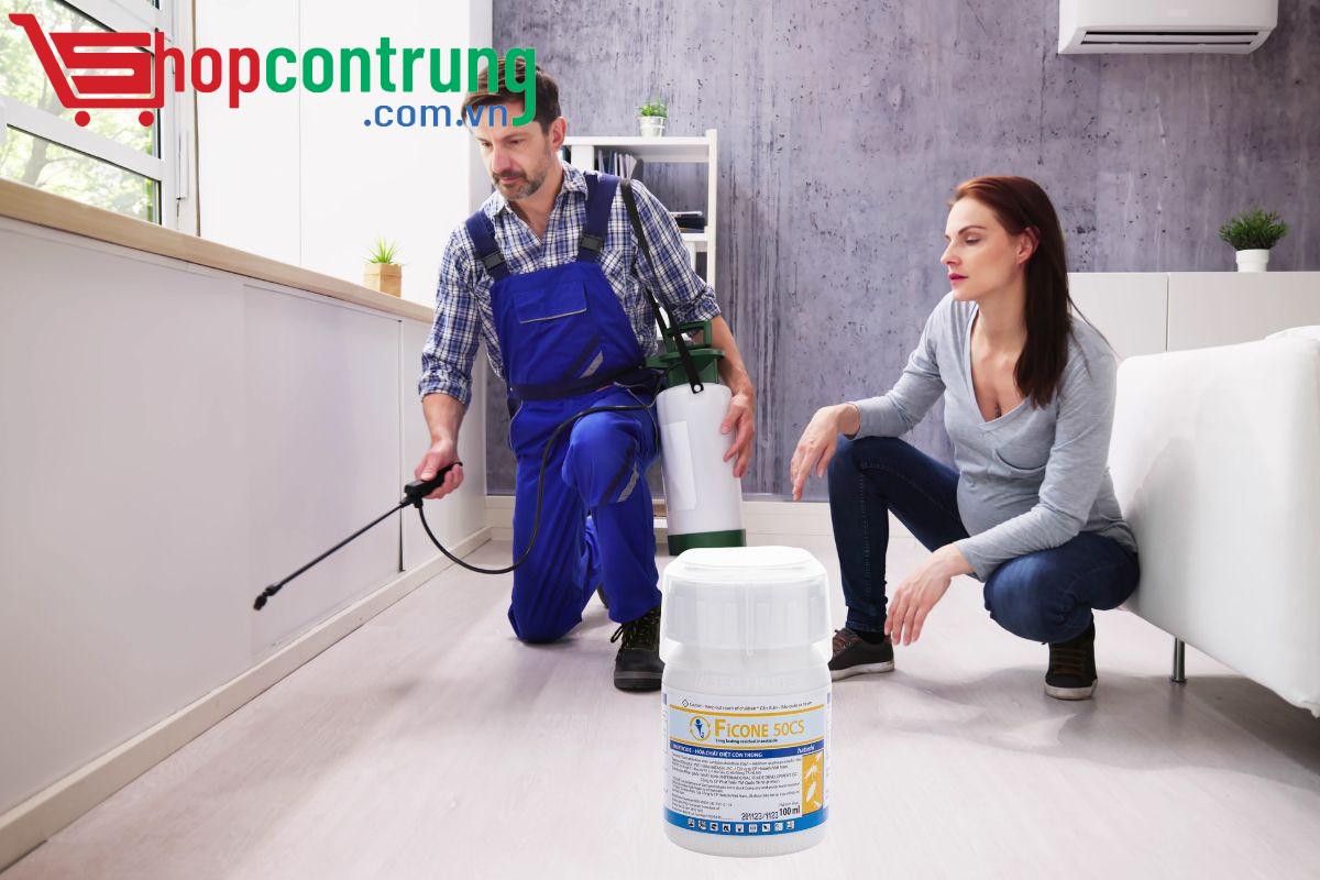 ruồi muỗi gián Ficone 50CS Thuốc diệt muỗi y tế Ficone 50CS