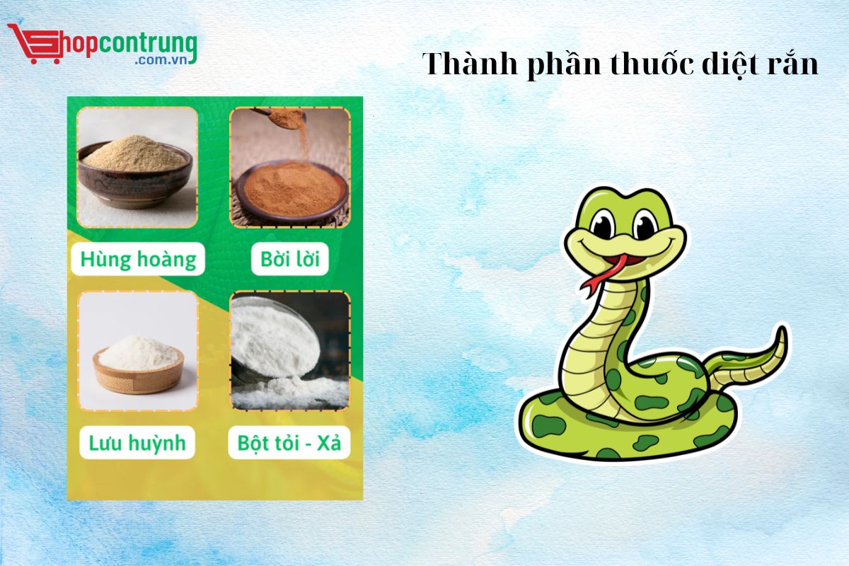 thành phần thuốc diệt rắn