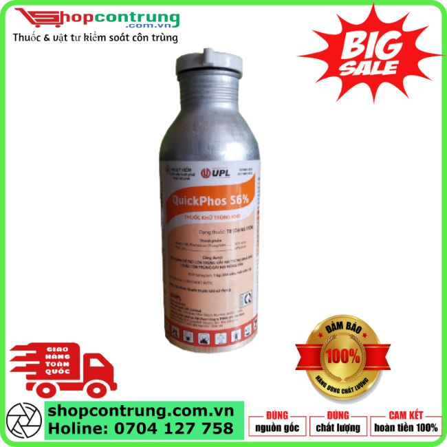 Thuốc diệt mọt nông sản Quickphos 56%