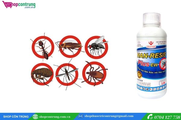 Thuốc dệt muỗi, kiến ,gián , HAN-RESIS PLUS EW 1 LÍT