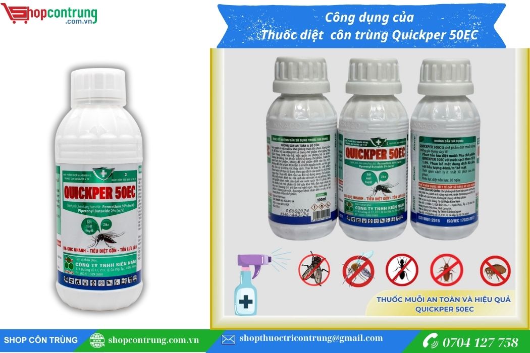 Thuốc diệt muỗi và côn trùng Quickper 50EC