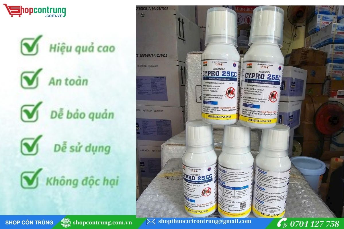 Thuốc diệt côn trùng Cypro 25EC