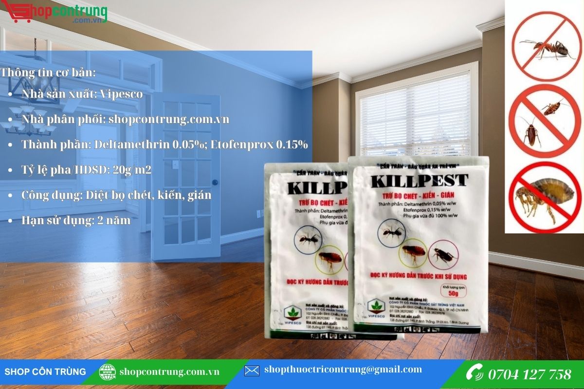 Thuốc diệt bọ chét kiến gián KillPest