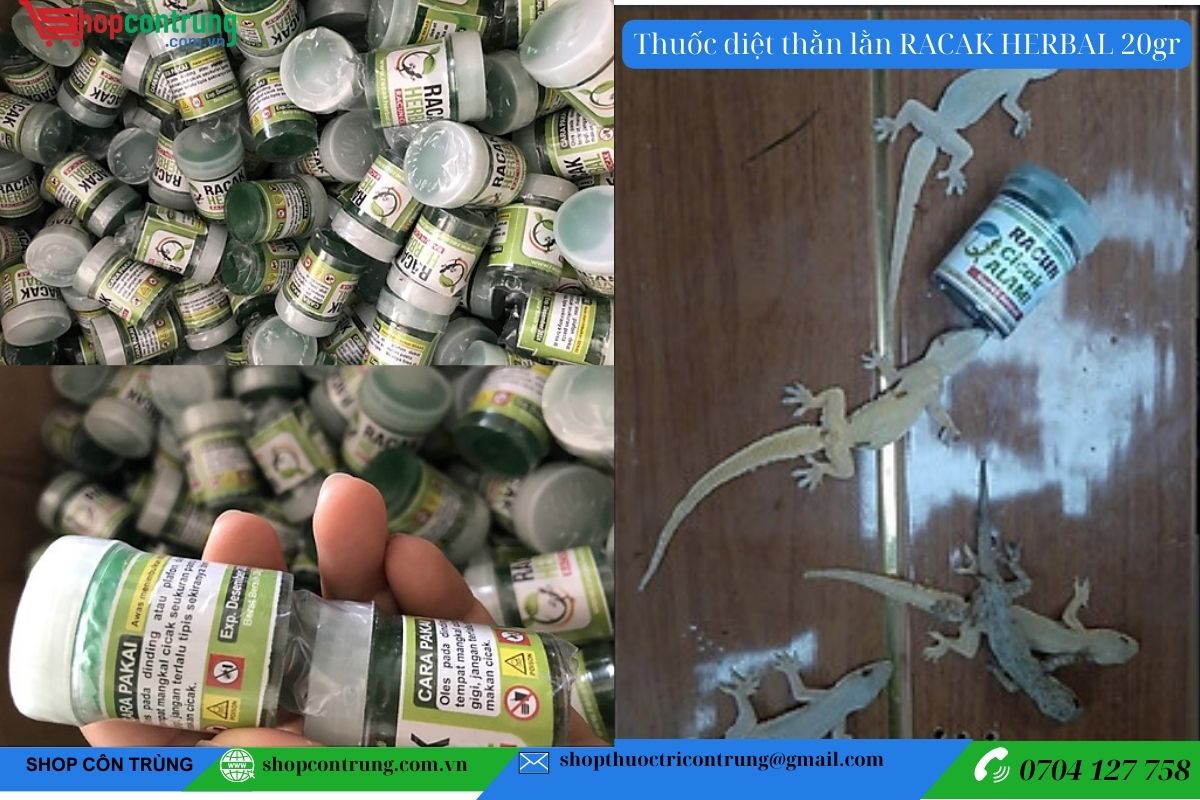 Gel diệt thằn lằn RACAK HERBAL