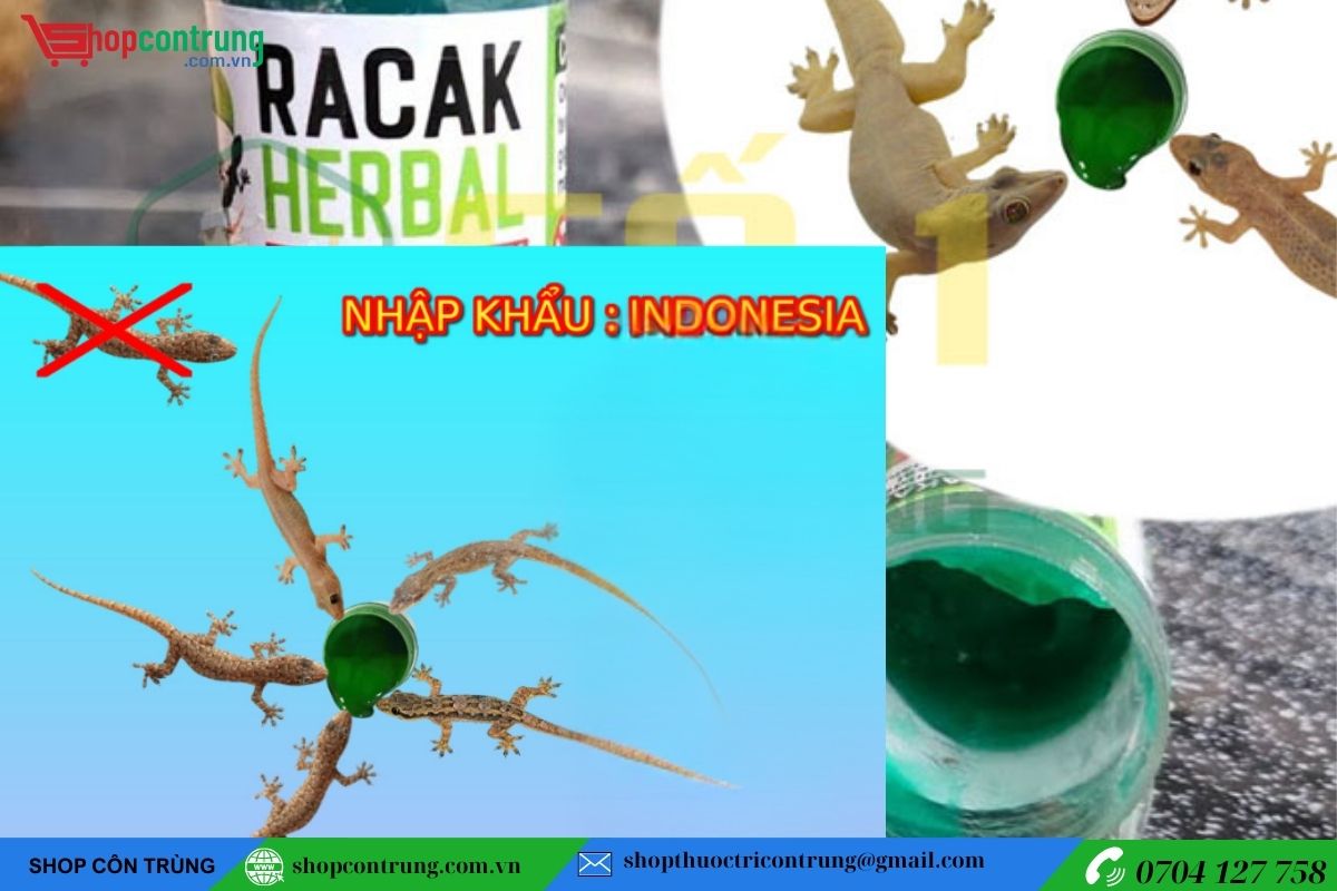 gel diệt thằn lằn RACAK HERBAL