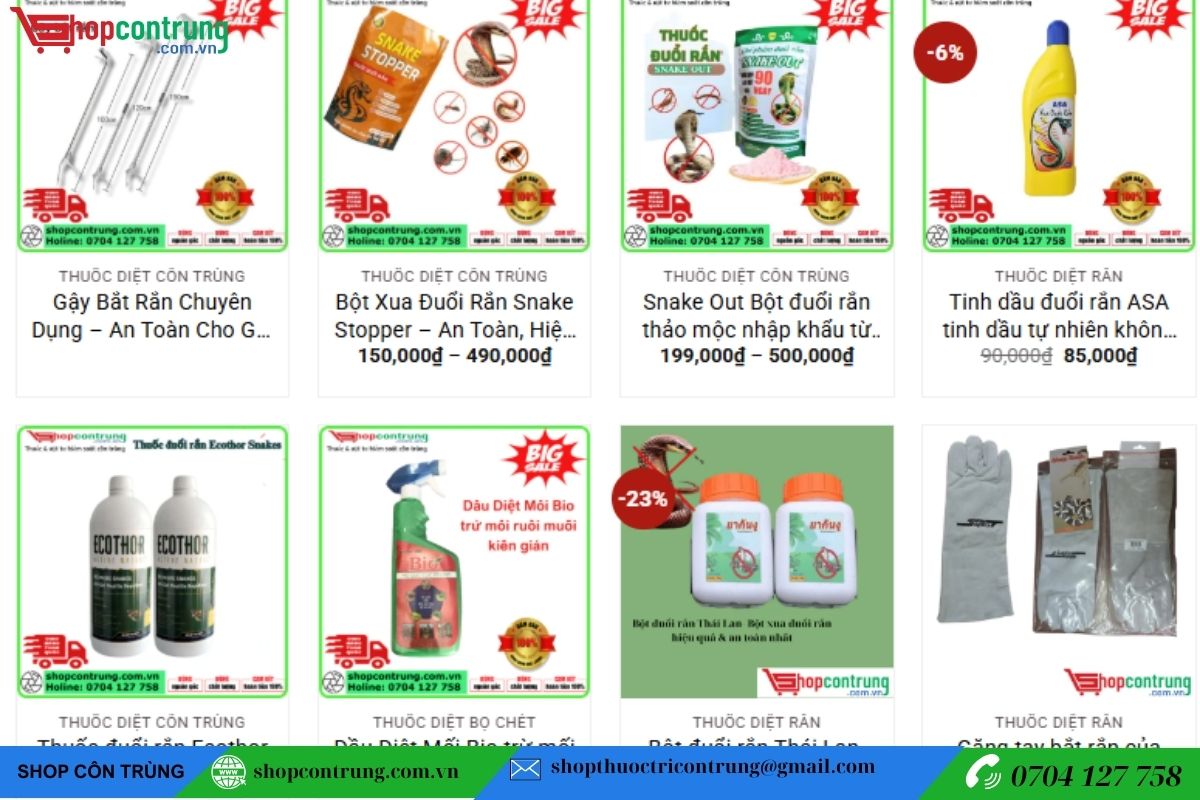 thuốc diệt rắn độc