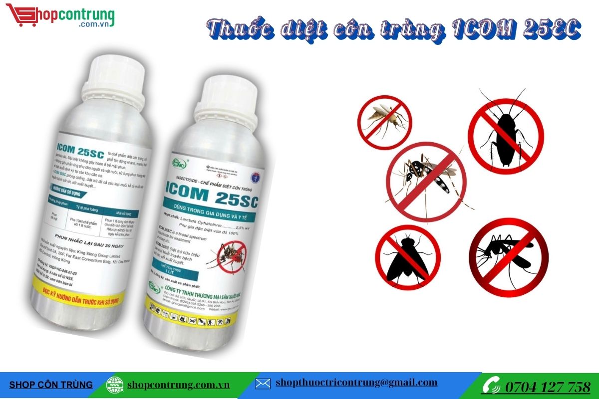 Thuốc diệt muỗi và côn trùng y tế ICOM 25SC