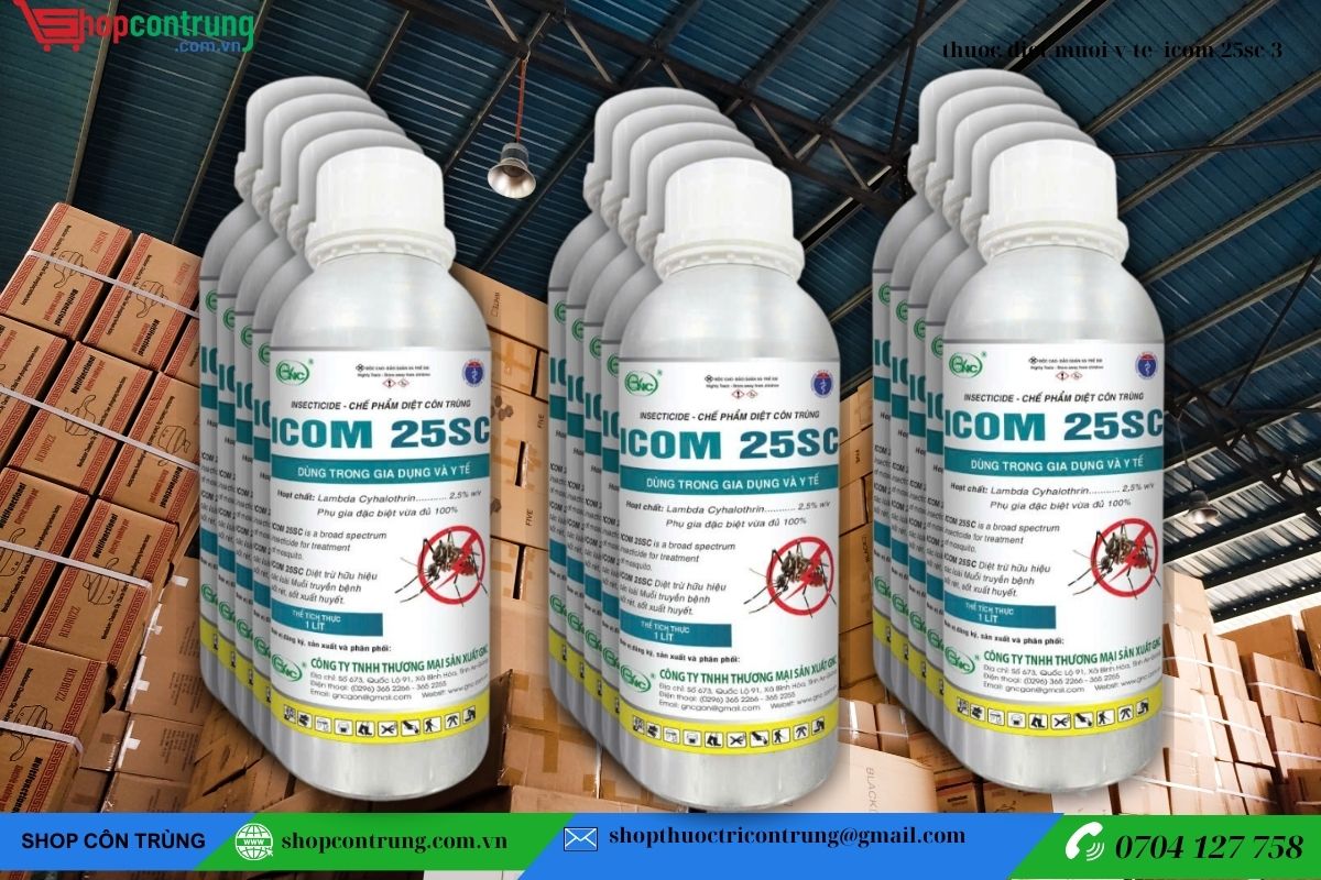 Mua thuốc diệt muỗi và côn trùng y tế Icom 25SC