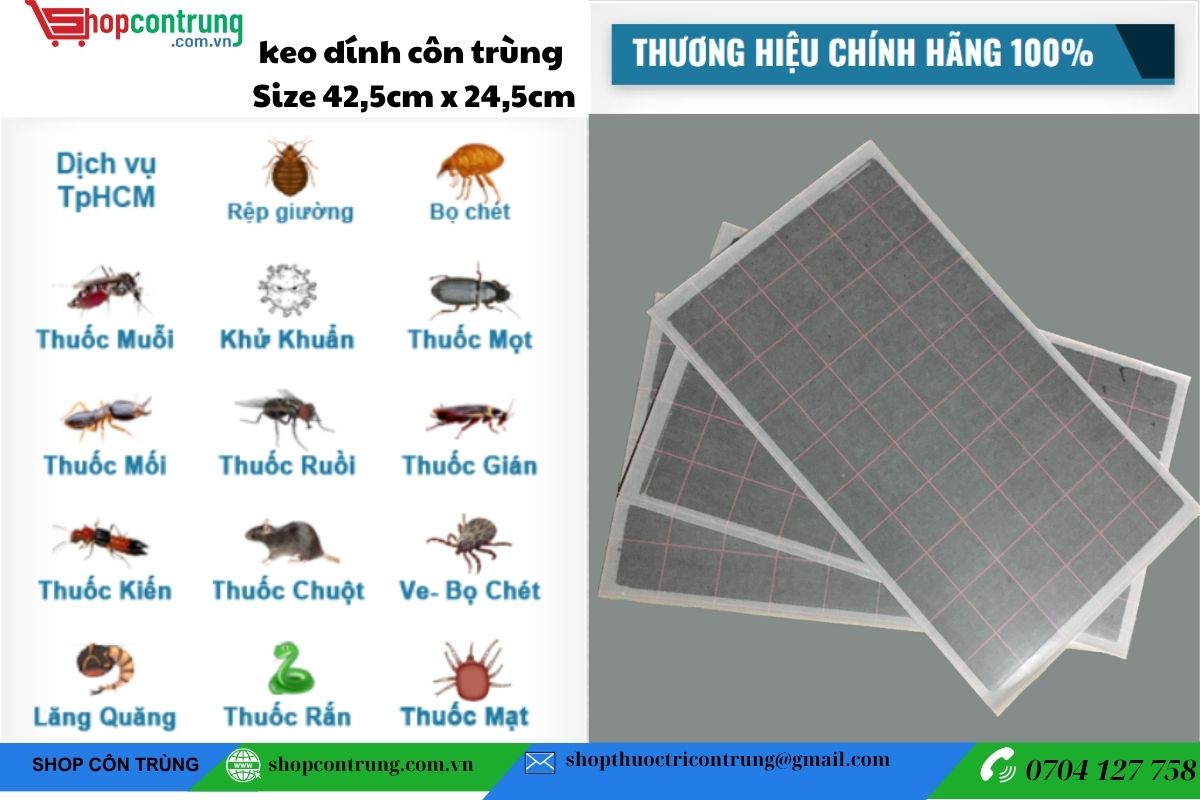 Tấm keo đèn diệt côn trùng, bẫy côn trùng.