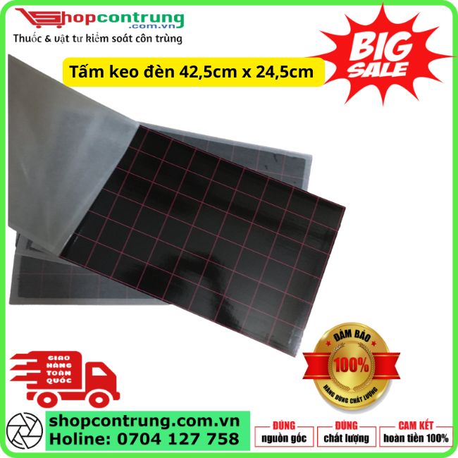 Tấm keo đèn 42,5cm x 24,5cm dùng cho tất cả các loại đèn bắt côn trùng keo dính